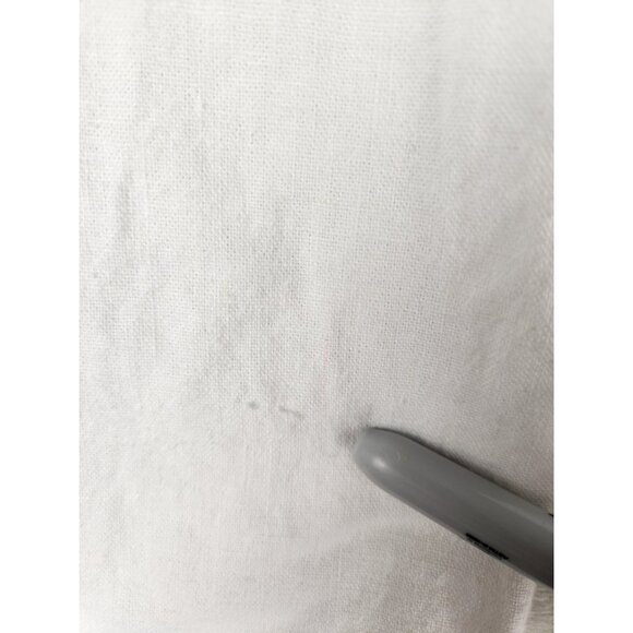 Calvin Klein Pants Women 10 Linen White Pockets Beach Vacation Coastal Lagenlook - Picture 6 of 16